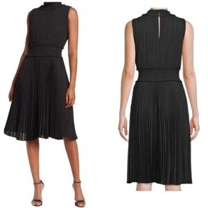 NWT Nanette Lepore Black Pleated Dress
